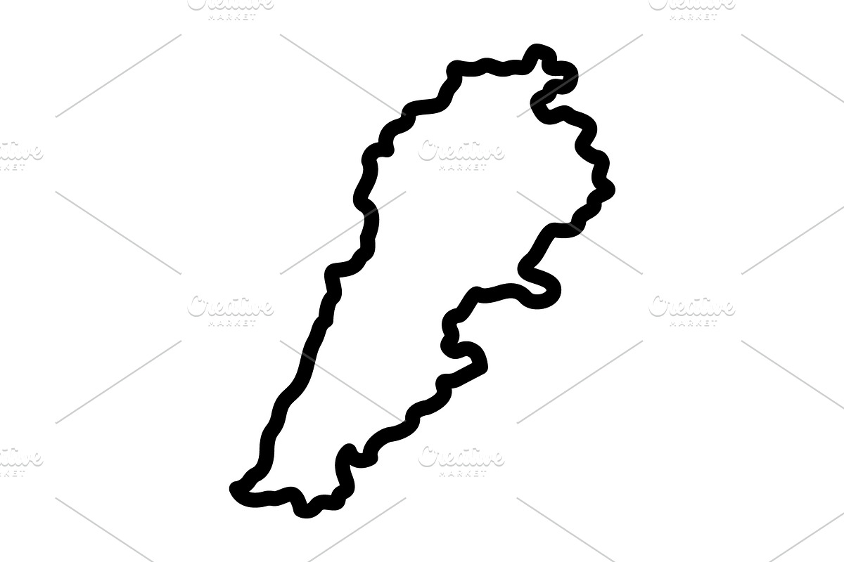 Lebanon beirut black icon, an Outline Icon by Creative priyanka
