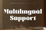 Misflen Radio Modern Bold Serif, a Serif Font by Letterena Studios (Thumbnail 12 of 15)