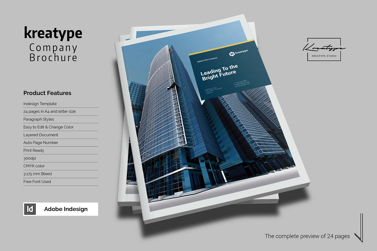Kreatype Brochure, a Brochure Template by Kreatype Studio (Photo 2 of 15)