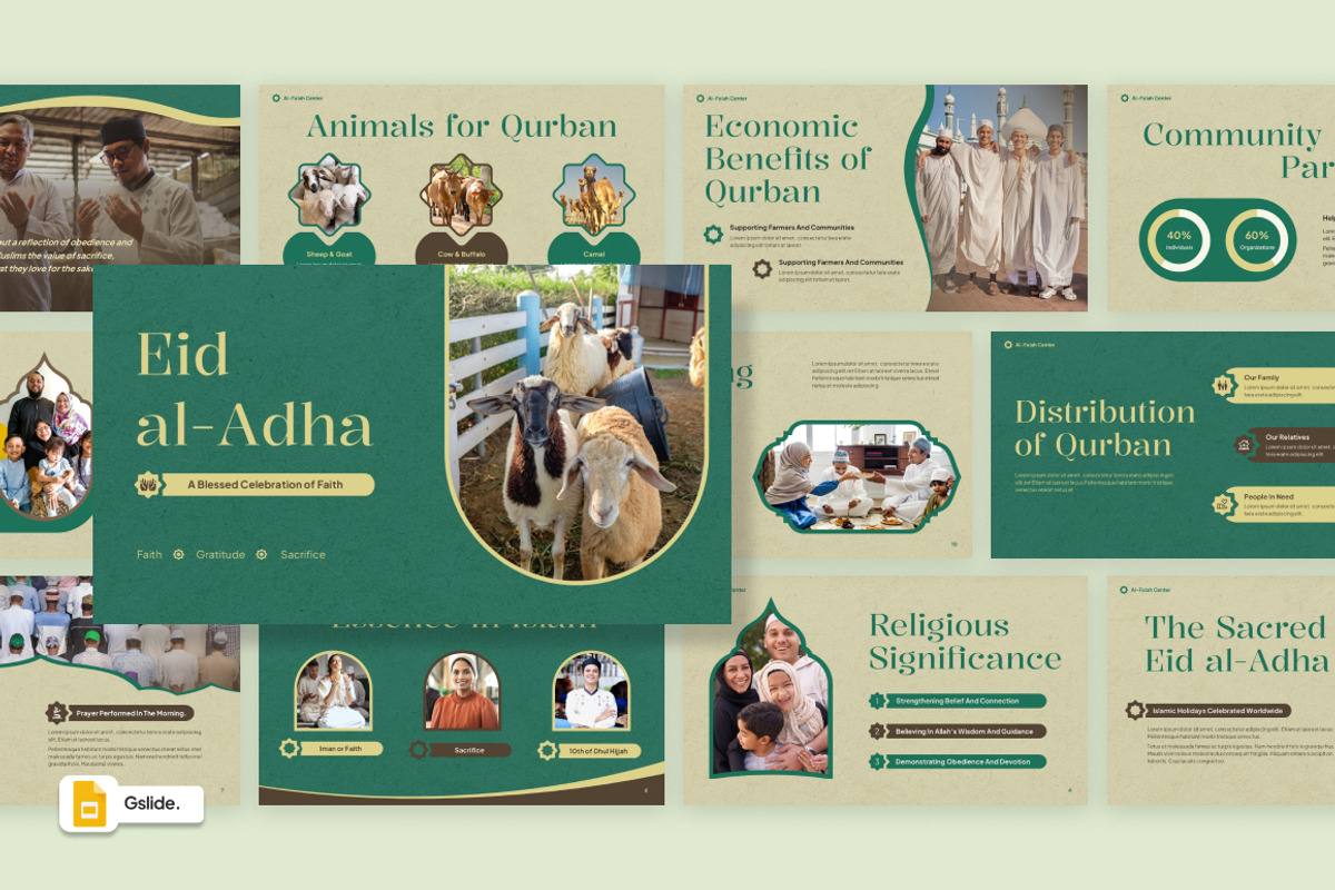 Eid al-Adha Google Slides, a Presentation Template by Loin Studio (Photo 1 of 4)