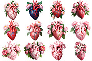 Floral Heart Clipart, an Illustration by Forhadx5 (Thumbnail 3 of 5)