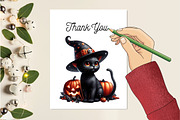 Cat Black Halloween Sublimation, an Illustration by Creative Art (Thumbnail 5 of 5)