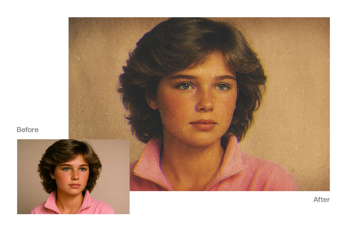 Retro Vintage Photo Effect Template, a Layer Style Add-On by DesignerCandies (Photo 4 of 7)