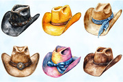 Cowboy Hat Clipart Bundle, an Illustration by Craft Nest (Thumbnail 4 of 5)