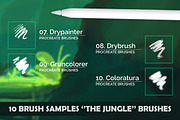 The Jungle: Procreate Brushes, a Brush Add-On by Leonard Posavec (Thumbnail 5 of 8)