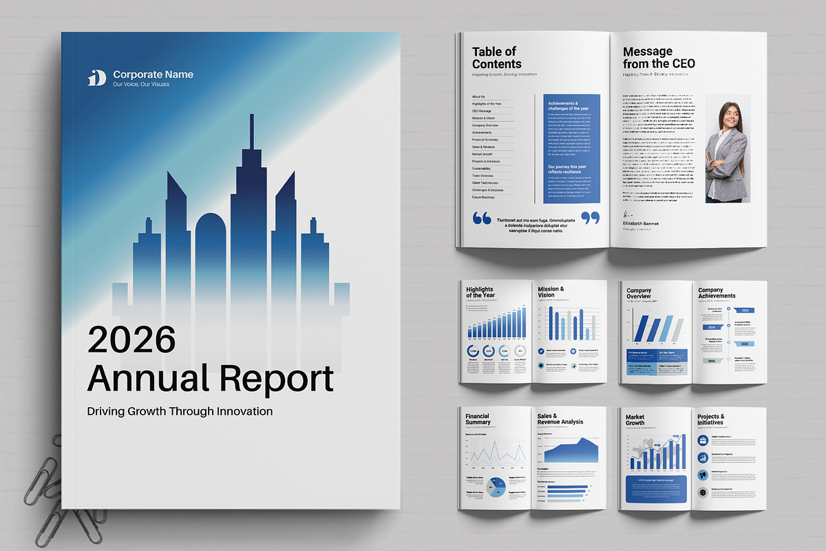 Annual Report Brochure Template