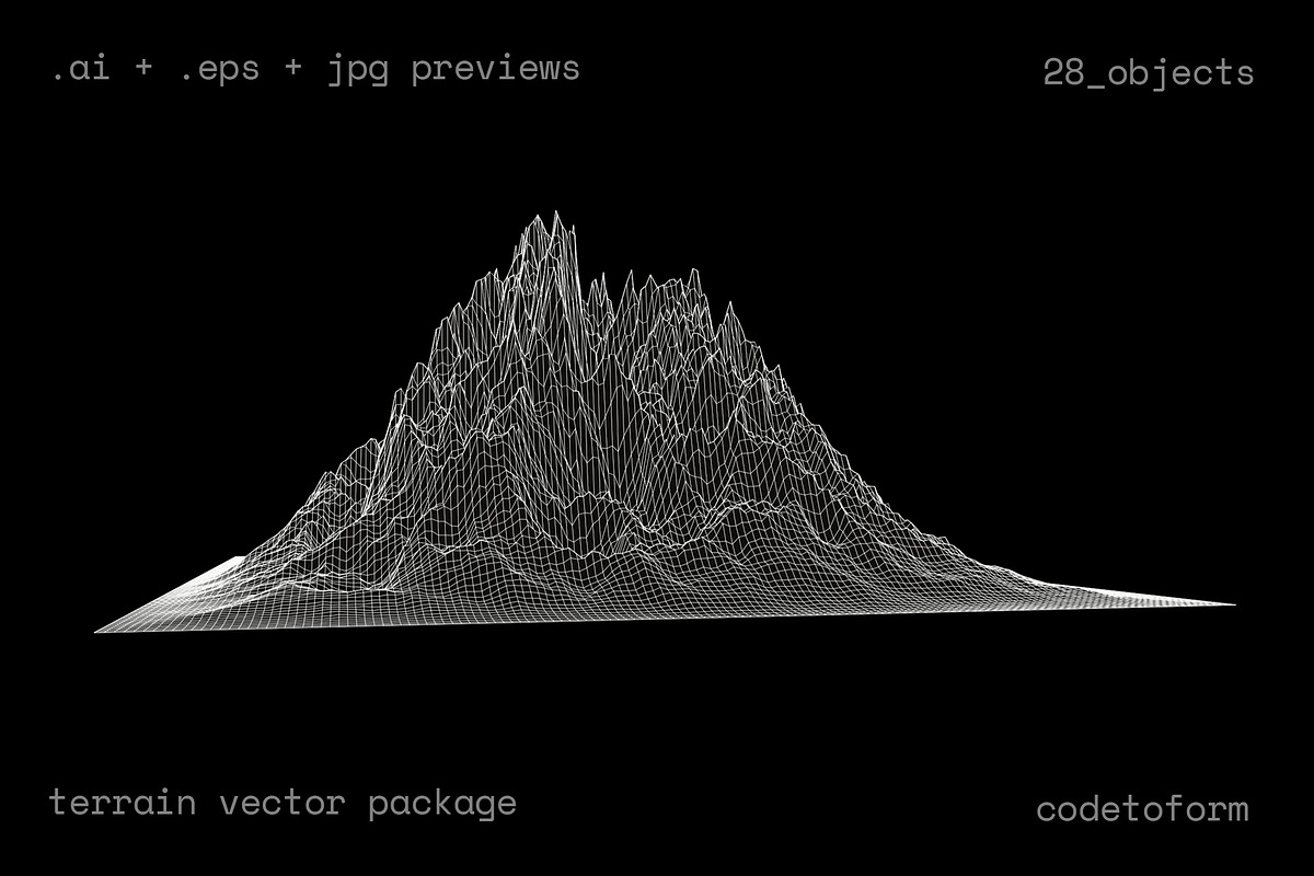 GEO_TERRAIN2 Vector Pack, a Background Graphic by codetoform (Photo 11 of 14)