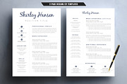 Resume/CV Template for Word, a Resume Template by TemplateCrafts (Thumbnail 2 of 3)