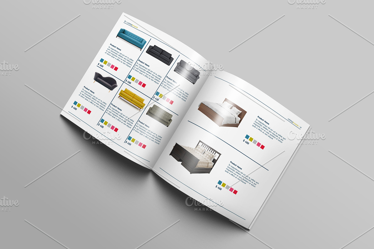 Square Interior Decor Catalog, a Magazine Template by Machel Design (Photo 4 of 11)