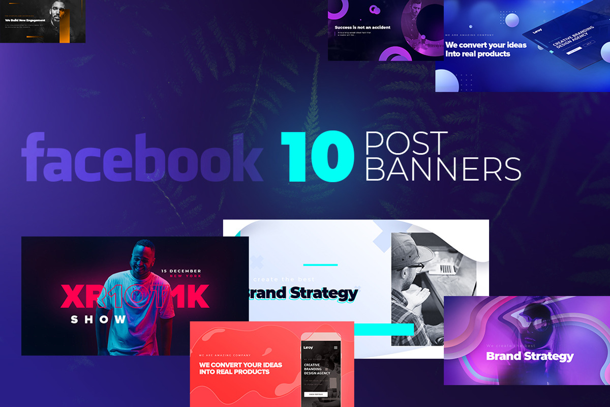 Facebook Post Banners v3, a Social Media Template by Ceaso Store (Photo 1 of 6)