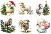 Watercolor Sheep Clipart, an Illustration by DreamArtGraphic (Thumbnail 3 of 4)