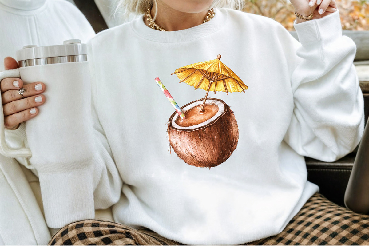 Summer Coffee Sublimation Clipart Bu, an Illustration by Sublimation Artist (Photo 4 of 6)