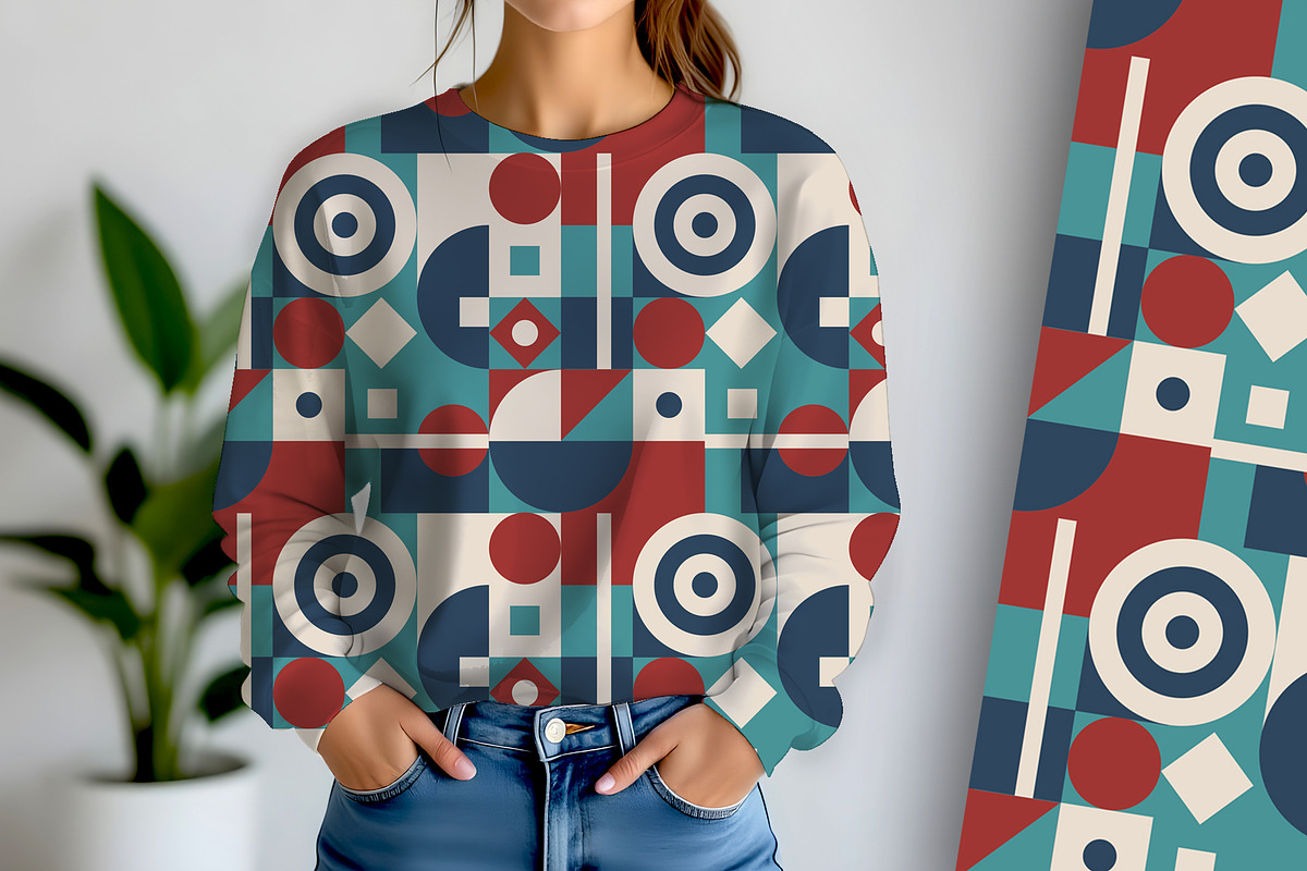 Retro Pattern with Circles Seamless, a Pattern Graphic by Sharon Schwalbe (Photo 3 of 5)