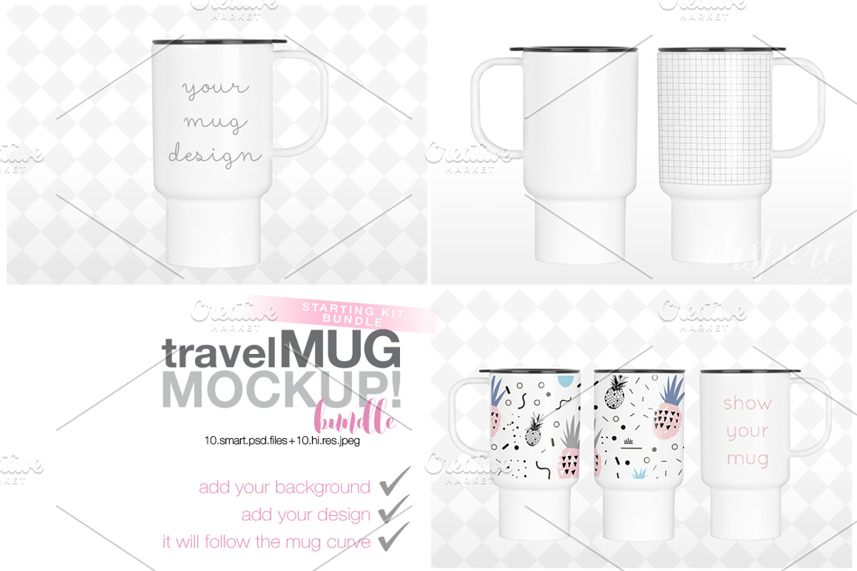15oz Plastic Travel Mug Mockup Bundl, a Cups & Container Mockup by Inspire Mockups (Photo 2 of 5)