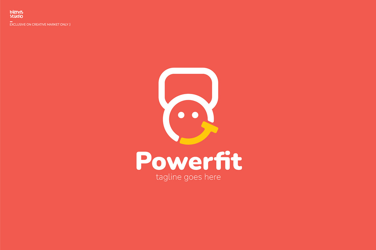 PowerFit logo, a Branding & Logo Template by blends.studio (Photo 4 of 4)