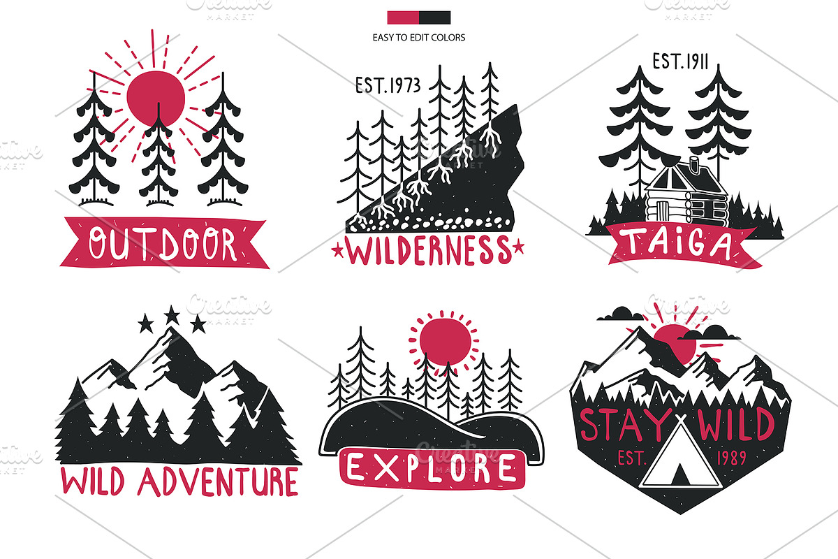 Outdoor Logo Badges, Part II, a Branding & Logo Template by 2dvillShop (Photo 6 of 9)