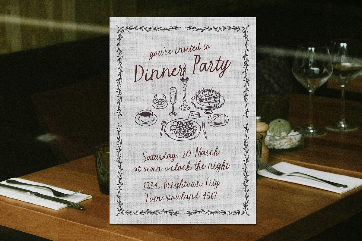 The Kind Hearts - Handwritten Font, a Handwritten Font by Typetemp Studio (Photo 13 of 15)