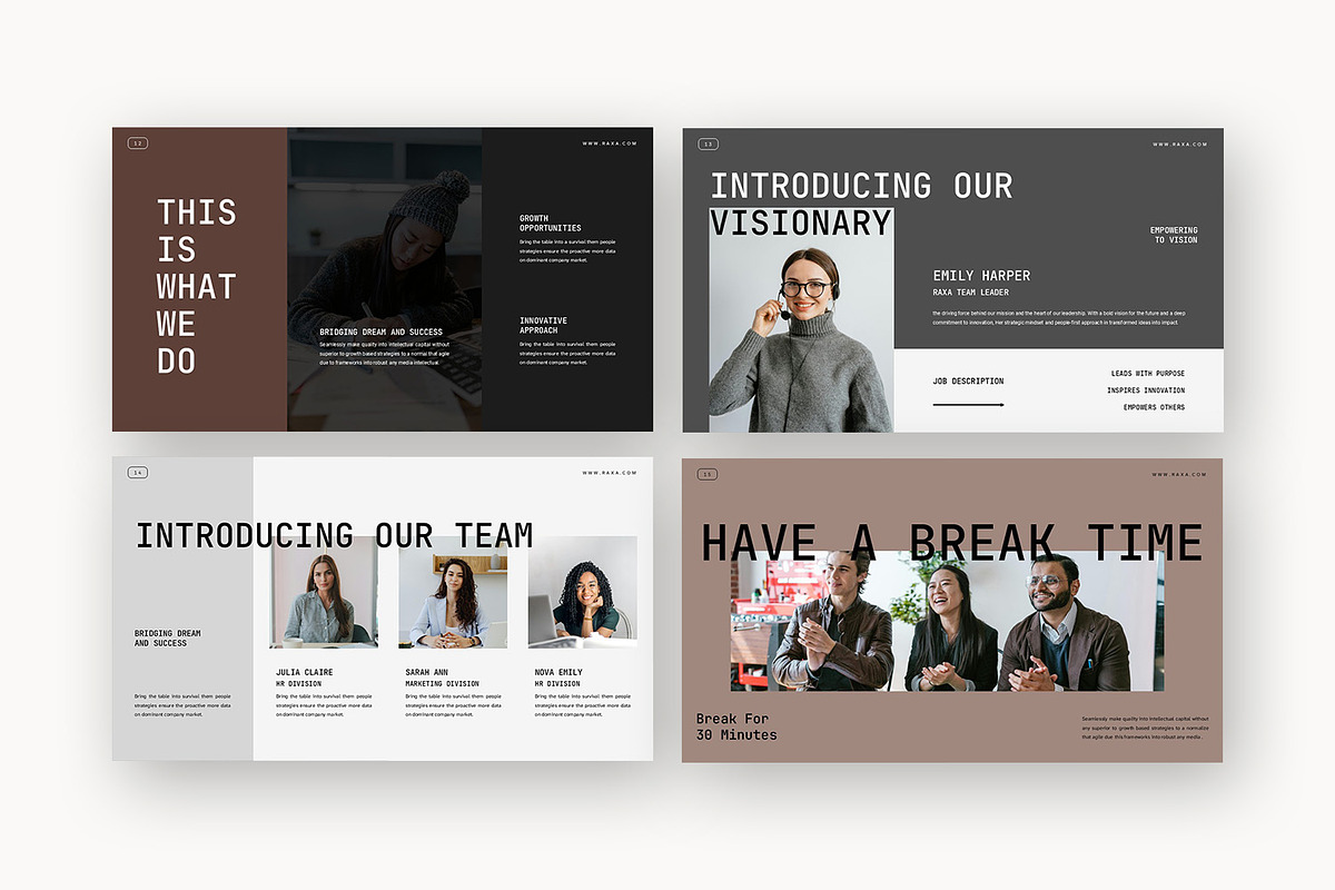 Raxa : Business Pitch Google Slides, a Presentation Template by Punkl Camp (Photo 8 of 16)