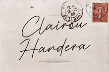 Clairou Handera | Handwritten Script