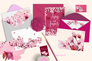Prune Blossom - Wedding Clipart set, an Illustration by watercolorwild.graphics (Thumbnail 2 of 6)