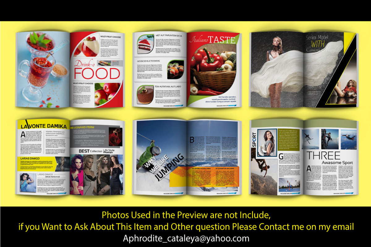 Creative Indesign Magazine Template, a Magazine Template by Orlin (Photo 4 of 5)