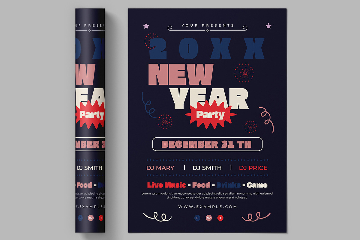 New Year Celebration Event Flyer, a Flyer Template by ContestDesign (Photo 2 of 2)