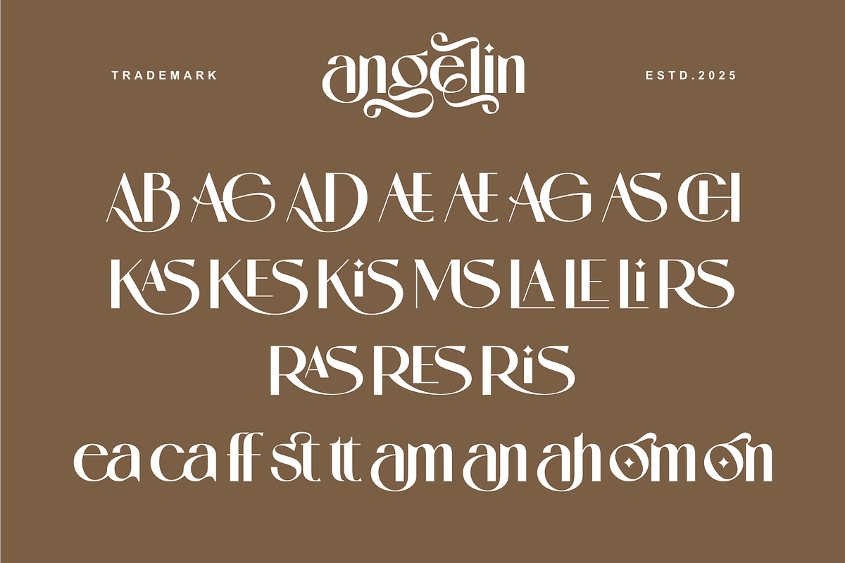 Angelin - Modern Sans Serif Font, a Sans Serif Font by Keithzo (Photo 7 of 9)