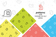Wise Hens - 32 patterns+print, an Animal Illustration by Zooza Art (Thumbnail 4 of 10)