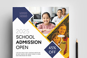 School Admission Flyer Template, a Flyer Template by MightyDesign (Thumbnail 2 of 7)