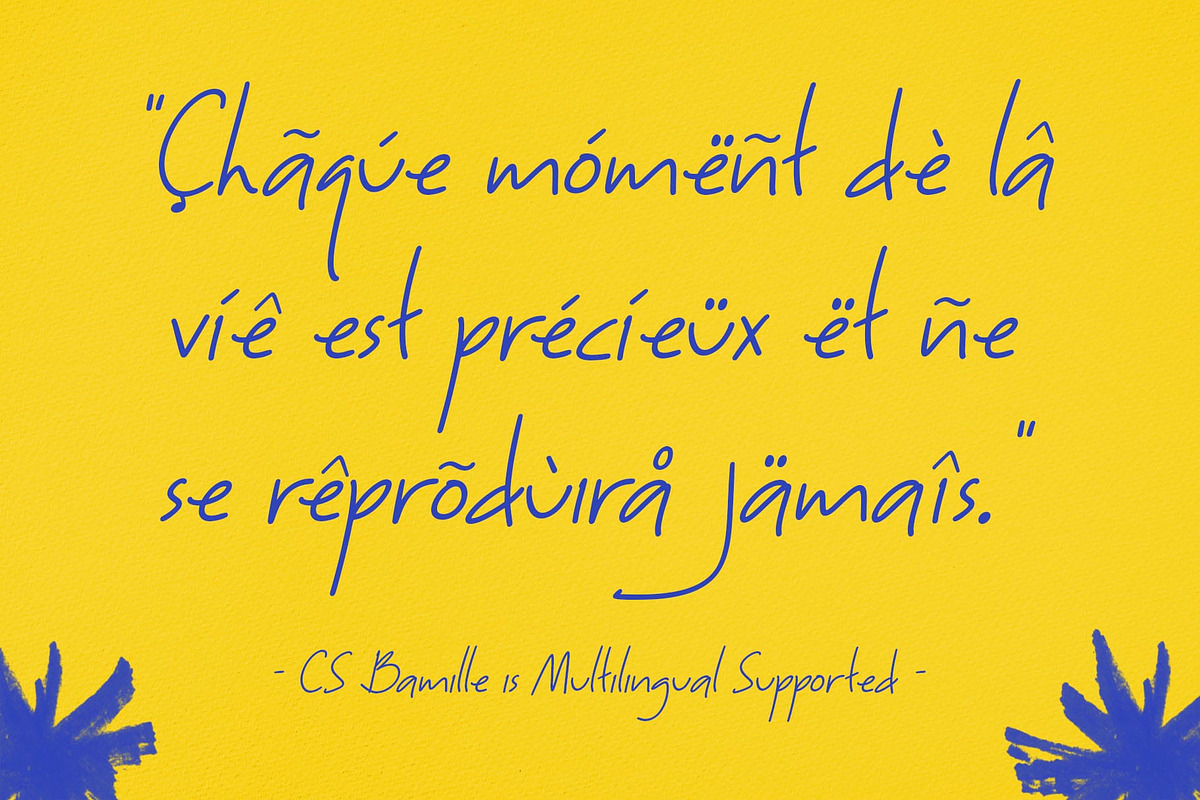 CS Bamille – Handwriting Font, a Handwritten Font by Craft Supply Co. (Photo 7 of 8)