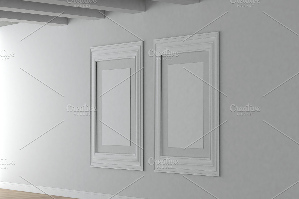Mock up poster in a square frame, a Print Template by Olesya Morokhovets (Photo 2 of 2)