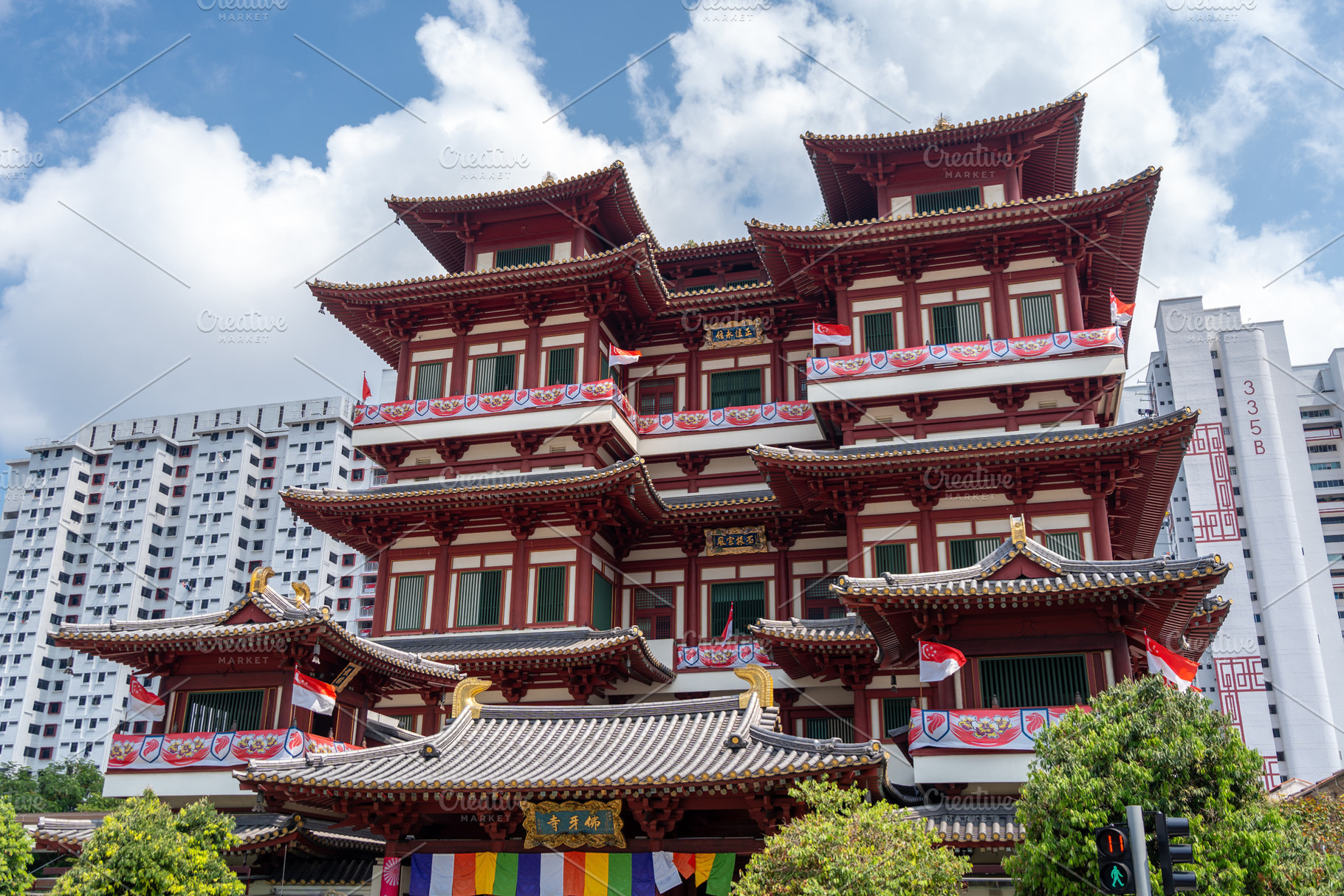 Buddha Tooth Relic Temple and Museum in Chinatown, Singapore, an Architecture Photo by GoodGoods