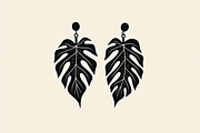 Leaf Earring Silhouette Bundle, an Object Graphic by abu67222 (Thumbnail 7 of 16)