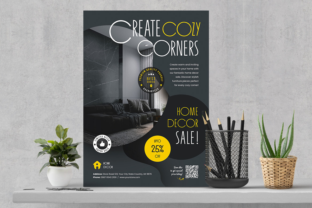 Home Decor Interior Sale Flyer, a Flyer Template by Boostock (Photo 4 of 4)