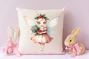 Christmas Cute Fairy Clipart, an Illustration by designcity5 (Thumbnail 4 of 5)
