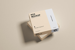 Square Box Mockup Set