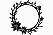 Lotus Floral Wreath Bundle, an Illustration by hafijul (Thumbnail 6 of 9)