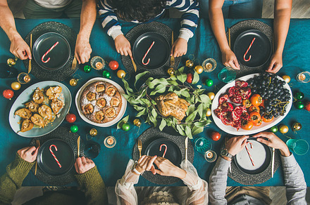 People ready to celebrate christmas stock photo containing company and friend, a Food & Drink Photo by Foxys