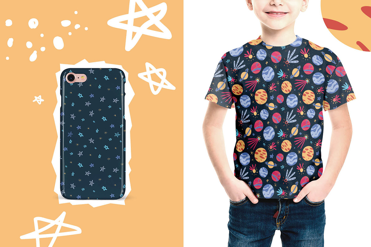 Space circus. Graphic set, an Animal Illustration by Maru_art (Photo 10 of 13)