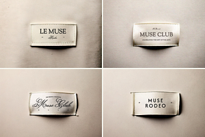 MUSE CLUB II Woven Garment Label