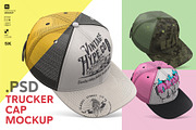 Trucker Cap Mockup – Angled View, a Hat Mockup by LESZ Design (Thumbnail 1 of 5)