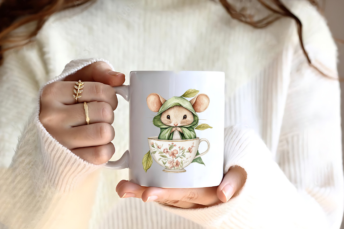 Sweet Woodland Floral Animal, an Illustration by CreationArt (Photo 7 of 9)