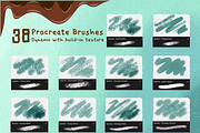 Messy Mint iBox Procreate Brushes, a Brushes & More by ProcreateiBox (Thumbnail 3 of 9)