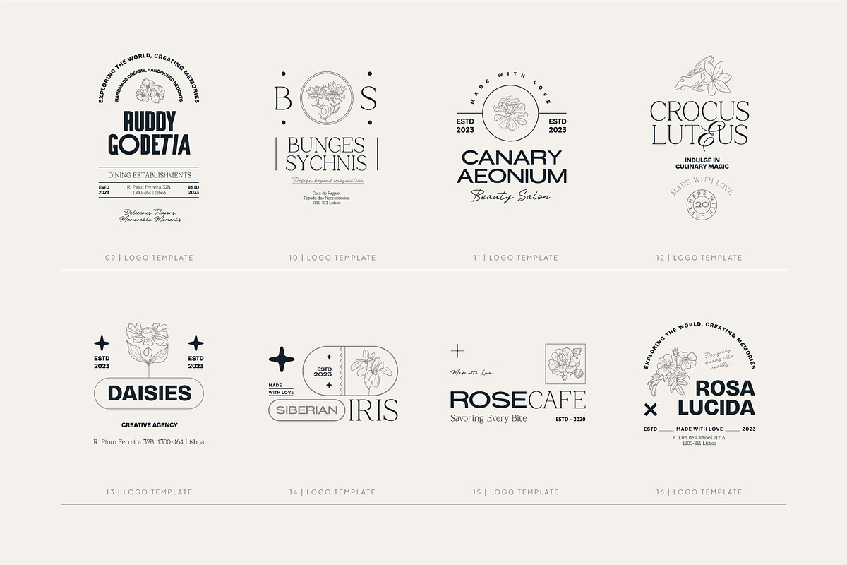 Elegant Floral | Logo Kit, a Branding & Logo Template by KetteCreate (Photo 7 of 23)
