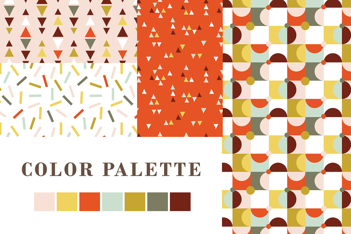 MID-CENTURY pattern collection, a Pattern Graphic by Lena Nikolaeva (Photo 3 of 6)