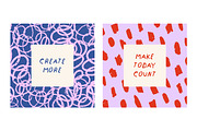 Abstract, doodle card designs set, a Decorative Illustration by Good Studio (Thumbnail 2 of 10)