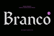 CS Branco – Gothic Font