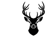 deer head wall mount silhouette, an Illustration by Amazin_art (Thumbnail 5 of 51)