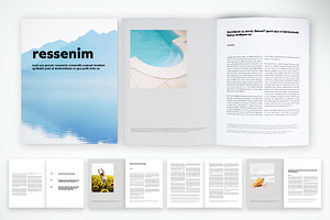 Clean Editorial Brochure Template, a Brochure Template by McLittle Stock