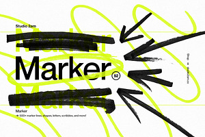 Marker 500 Scribbles, Lines & More